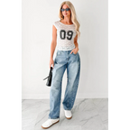 Ardin Mid Rise Barrel Cello Jeans Medium - AngraBech