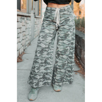Patri Drawstring Noaboa Denim Pants Camo Green - AngraBech