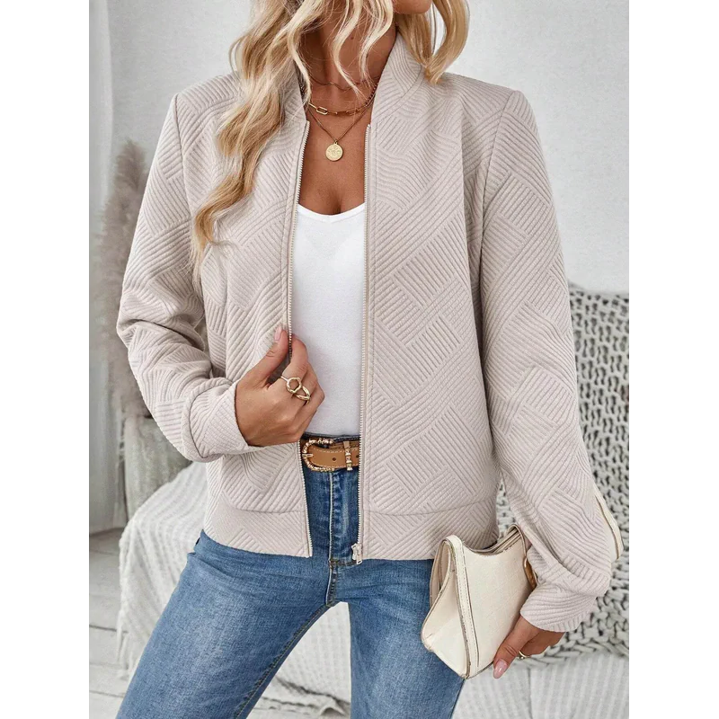 Lune Jacquard Knit Bomber Jaet - AngraBech