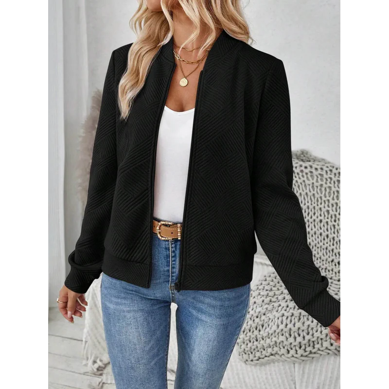 Lune Jacquard Knit Bomber Jaet - AngraBech