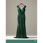 Fancy Mermaid Sequin Evening Gown