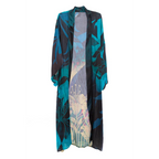 Vibrant Satin Kimono Abstract - AngraBech