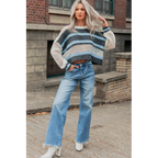 Zari High Rise Straight Leg Mica Denim Jeans Medium - AngraBech