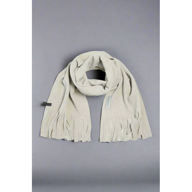 Scarf W Fringes 4107 Sand - AngraBech