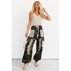 On Duty Cutie Distressed Cargo Pol Joggers Camo - AngraBech