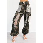 On Duty Cutie Distressed Cargo Pol Joggers Camo - AngraBech