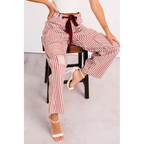 High Spirits Limited Edition Striped Barrel Jeans Raspberry - AngraBech