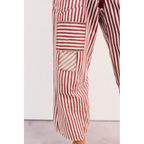 High Spirits Limited Edition Striped Barrel Jeans Raspberry - AngraBech