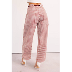 High Spirits Limited Edition Striped Barrel Jeans Raspberry - AngraBech