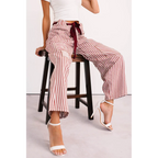 High Spirits Limited Edition Striped Barrel Jeans Raspberry - AngraBech