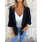 Casual Faux Suede Cardigan (Liquidation) - AngraBech