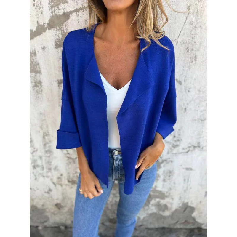 Casual Faux Suede Cardigan (Liquidation) - AngraBech