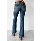 Roman Mid Rise Boot Cut Cello Jeans Dark Tint - AngraBech