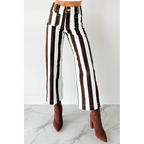 Julia Wide Leg Mica Denim Cropped Jeans Ear Brown - AngraBech