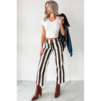 Julia Wide Leg Mica Denim Cropped Jeans Ear Brown - AngraBech