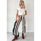 Julia Wide Leg Mica Denim Cropped Jeans Ear Brown - AngraBech