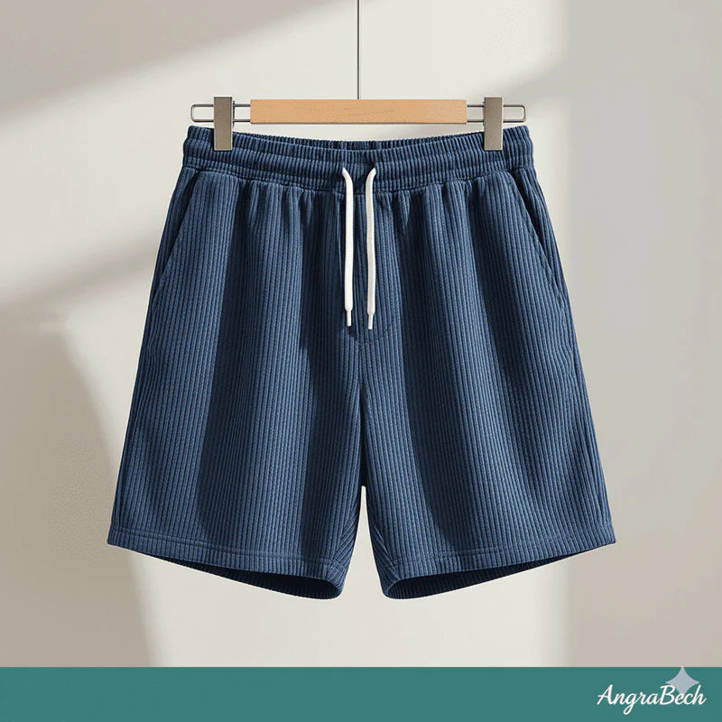 Herr Sommar Casual Corduroy Spetsade Sportshorts