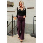 Caotta High Rise Wide Leg Mica Denim Jeans Plum - AngraBech