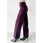 Caotta High Rise Wide Leg Mica Denim Jeans Plum - AngraBech
