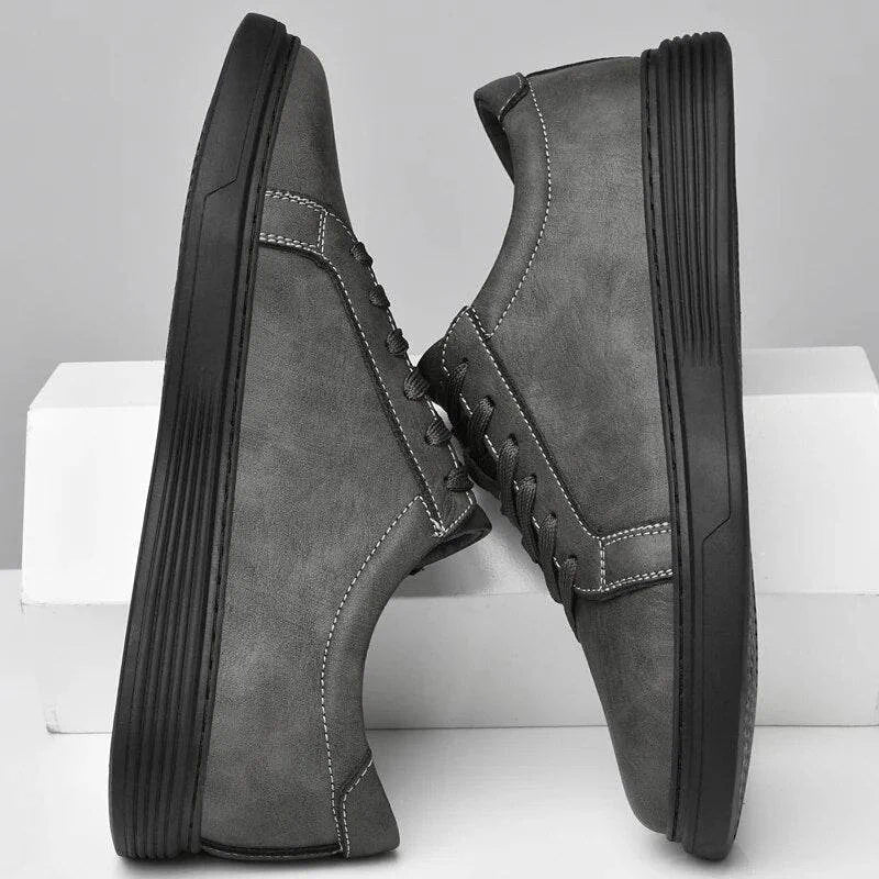 Minimalist Suede Leaer Sneakers 1 - AngraBech