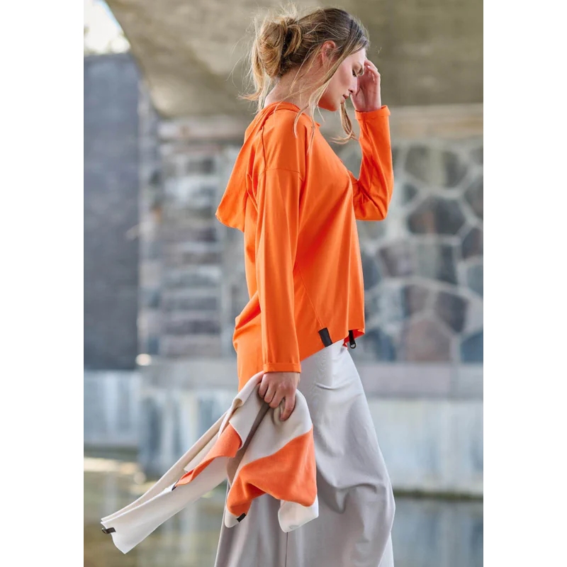 Triangle Scarf No Waste 4078 Scarfs Orange Kit Ow - AngraBech