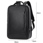 Premium Genuine Leaer Laptop Bapa Business And Travel Bag Wi Usb Charging Port - AngraBech