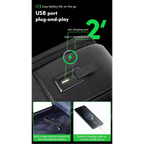 Premium Genuine Leaer Laptop Bapa Business And Travel Bag Wi Usb Charging Port - AngraBech