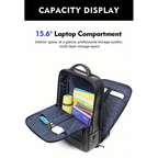 Premium Genuine Leaer Laptop Bapa Business And Travel Bag Wi Usb Charging Port - AngraBech