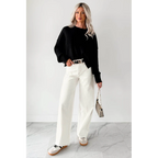 Lucian High Rise Wide Leg Jemina Jeans Ivory - AngraBech