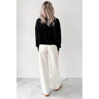 Lucian High Rise Wide Leg Jemina Jeans Ivory - AngraBech