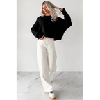Lucian High Rise Wide Leg Jemina Jeans Ivory - AngraBech