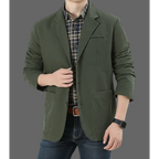 Cotton Casual Oversized Blazer Jaet - AngraBech