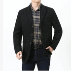 Cotton Casual Oversized Blazer Jaet - AngraBech