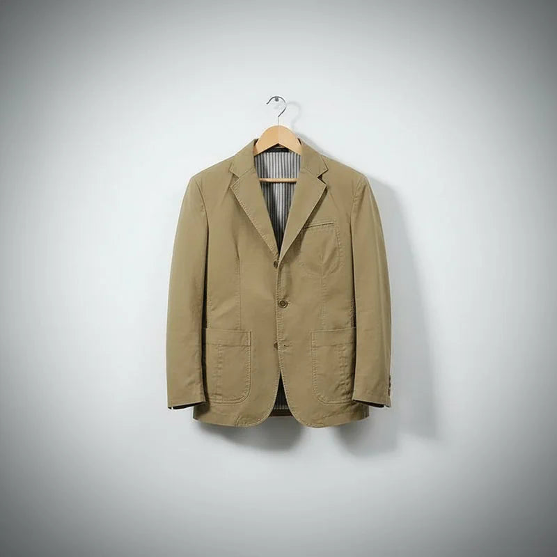 Cotton Casual Oversized Blazer Jaet - AngraBech