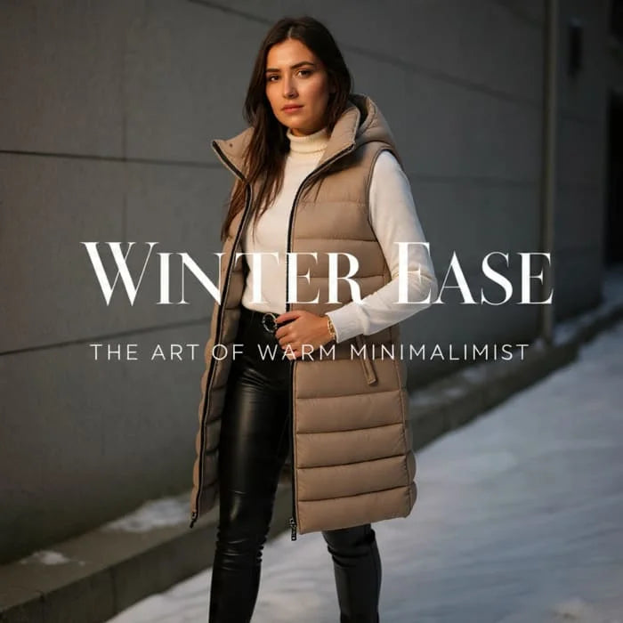 ❄️ Women Long Puffer Vest 👗 | Solid Color | Sleeveless | Hooded | Winter Wear (Liquidation)
