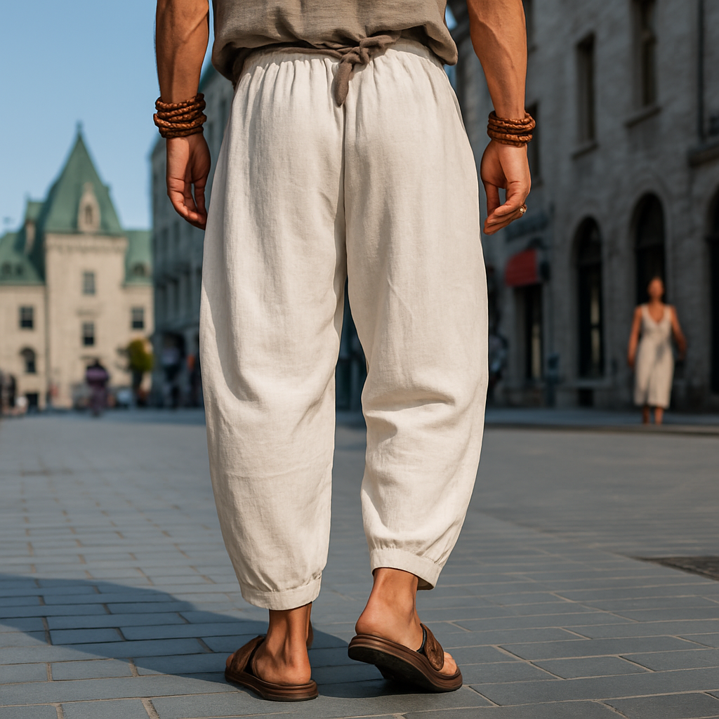 Mens Bohemian Print Loose Pants Mta0412g6x