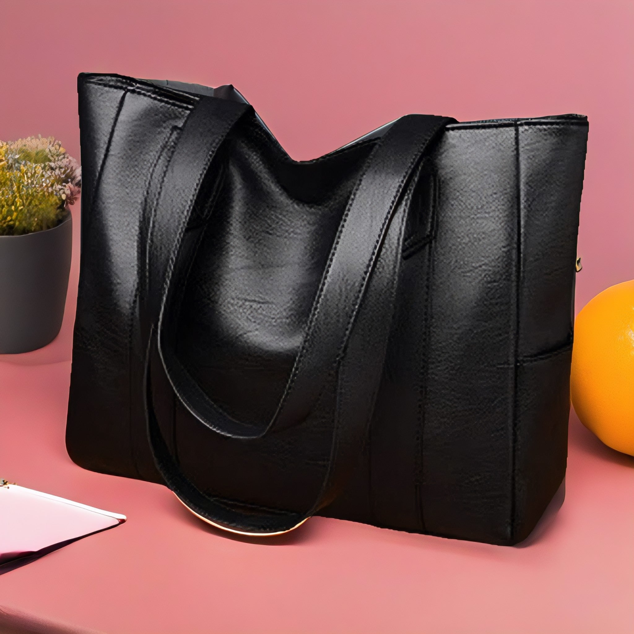 Elegant Womens Shoulder Bag Spacious Fashion Forward Handbag