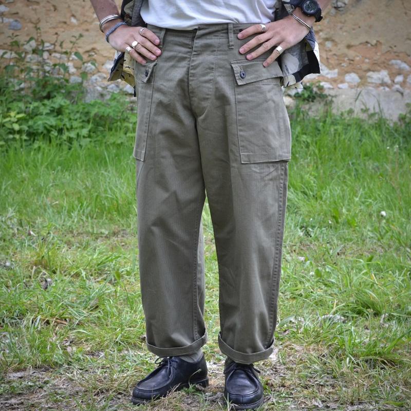 Mens Vintage Multi Poet Straight Leg Loose Cargo Trousers 31031389m