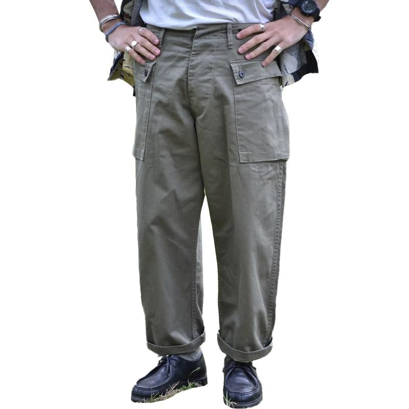 Mens Vintage Multi Poet Straight Leg Loose Cargo Trousers 31031389m