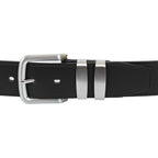 Plus Size Langsborough Double Metal Loop Fashion Belt Bla - AngraBech