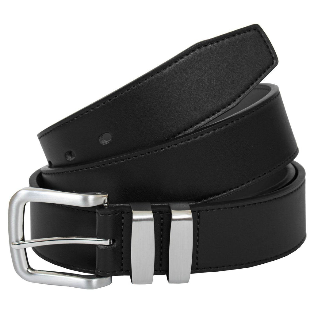 Plus Size Langsborough Double Metal Loop Fashion Belt Bla - AngraBech