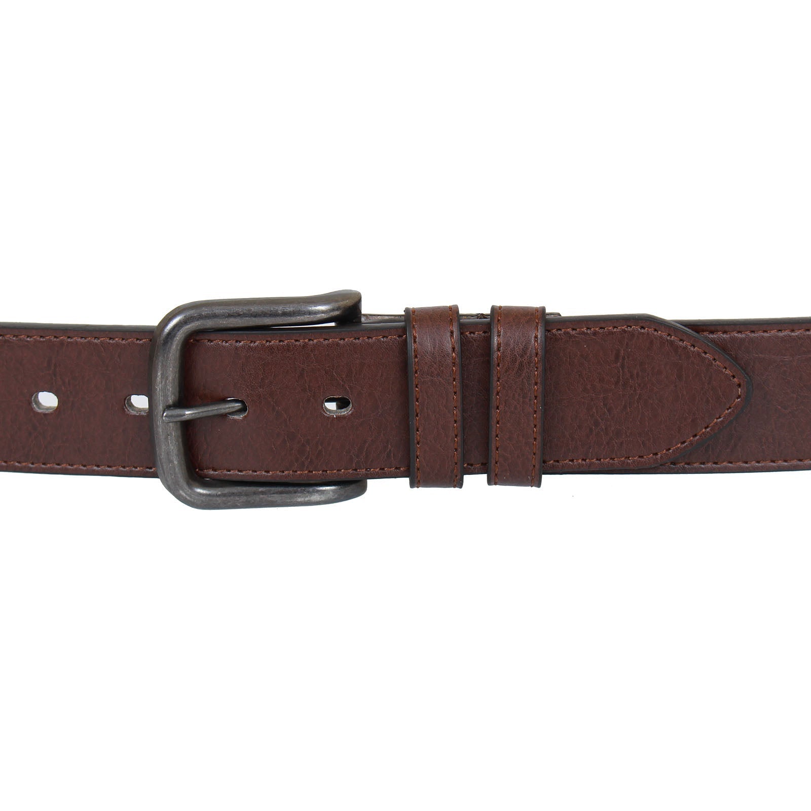 Plus Size Claridge Antique Bule Jeans Belt Brown