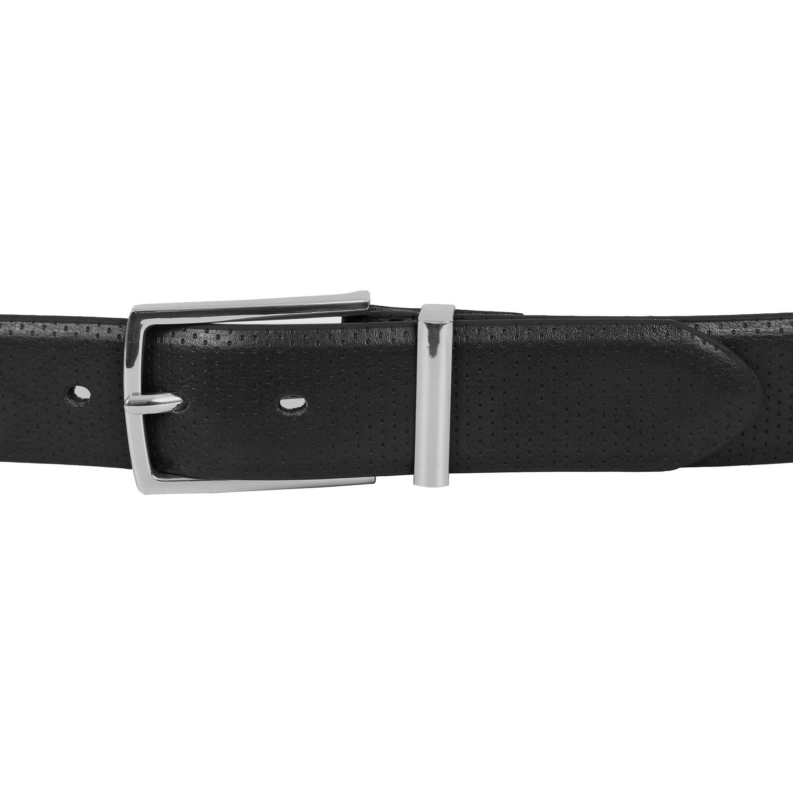Plus Size Waldorf Debossed Trouser Belt Bla