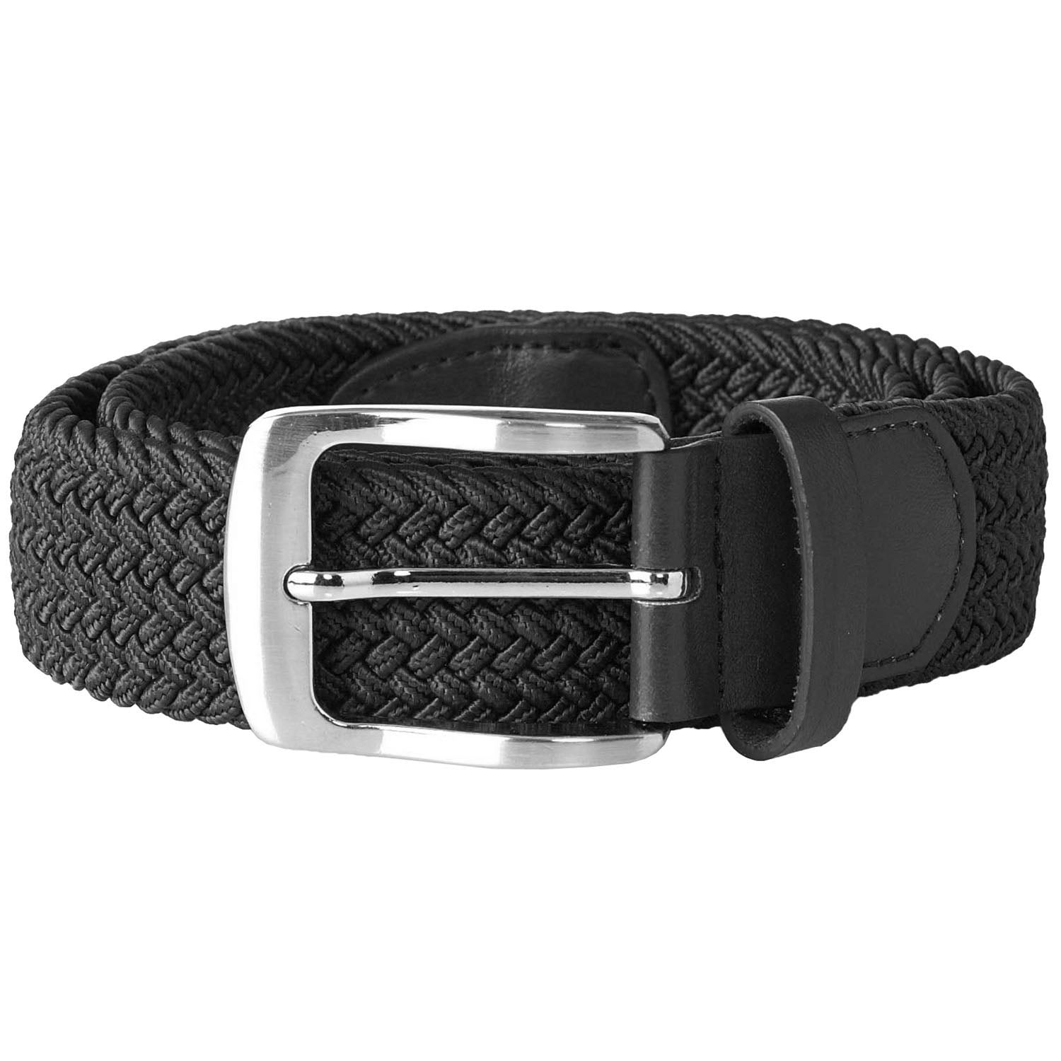 Plus Size Simon Stretch Braided Belt Bla