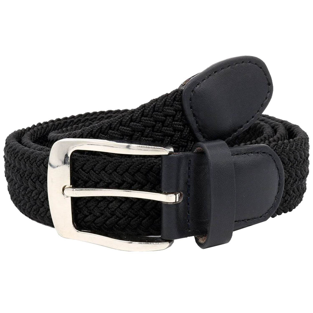 Plus Size Simon Stretch Braided Belt Bla - AngraBech