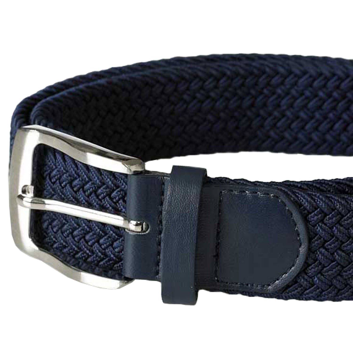 Plus Size Dani Stretch Braided Belt Navy