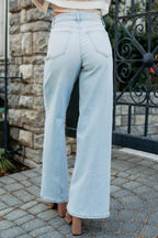 Geneva High Rise Wide Leg Cello Jeans Light