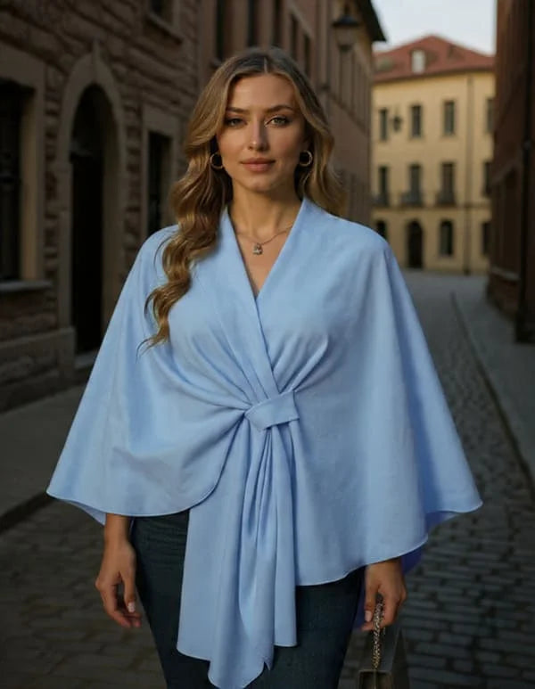 🔥Elegant Shawl Wraps Soft Open Front Poncho Sweater (Pre-Black Friday Sale)