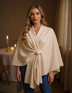 🔥Elegant Shawl Wraps Soft Open Front Poncho Sweater (Pre-Black Friday Sale)